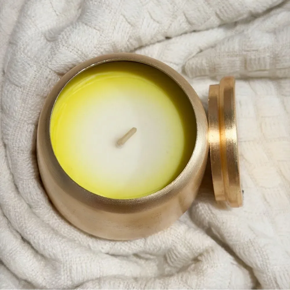 NEW Anthropologie The Gather Candle Ambered Topaz Mini